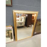 Gilt framed rectangular mirror