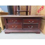 5353 Darkwood coffee table with 4 drawers