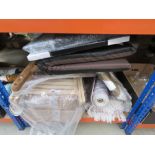 Quantity of furniture parts, mats and cushions