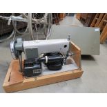 Cased vintage sewing machine