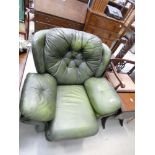 Green vinyl armchair