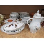 5479 Quantity of Royal Worcester Wild Harvest patterned crockery plus rose patterned crockery