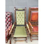 Bobbin turned rocking chair