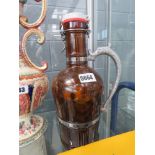 Brown glass beer cask