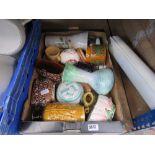 Box containing Hornsea storage vessel, Studio and other pottery