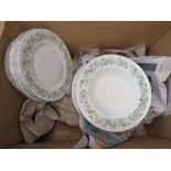 5391 Box containing quantity of Royal Doulton Ainsdale patterned crockery