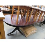 Reproduction twin pedestal dining table