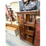 Edwardian mahogany revolving bookcase