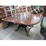 19th Century mahogany and cross banded tilt top table