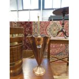 (9) Copper and brass umbrella stand in the form of an umbrella