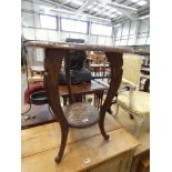 2 tier carved table in the Chinese manner