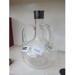 Decanter with silver lid