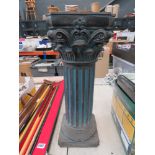 Painted Corinithian plant pot column