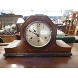 Mahogany mantel clock