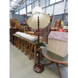 Beech turned standard lamp