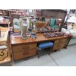 White & Newton teak dressing table