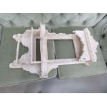 White decorative hall shelf