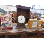 Group of 3 assorted clocks