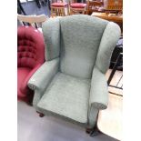 Contemporary green armchair