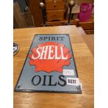 5222 - Shell Spirit Oils cast iron sign