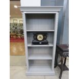 Pale grey painted 4 tier bookshelf