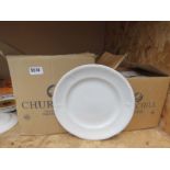 5 boxes containing Churchill catering crockery
