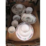 2 boxes containing Indian Tree patterned crockery