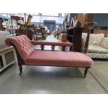 Late Victorian chaise longue