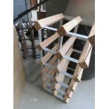 2 wooden wine racks