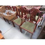 Set of 8 reproduction Heppelthwaite style dining chairs