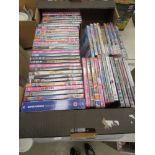 2 boxes containing dvd's