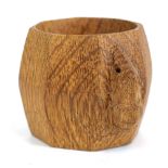 A Robert 'Mouseman' Thompson oak napkin ring