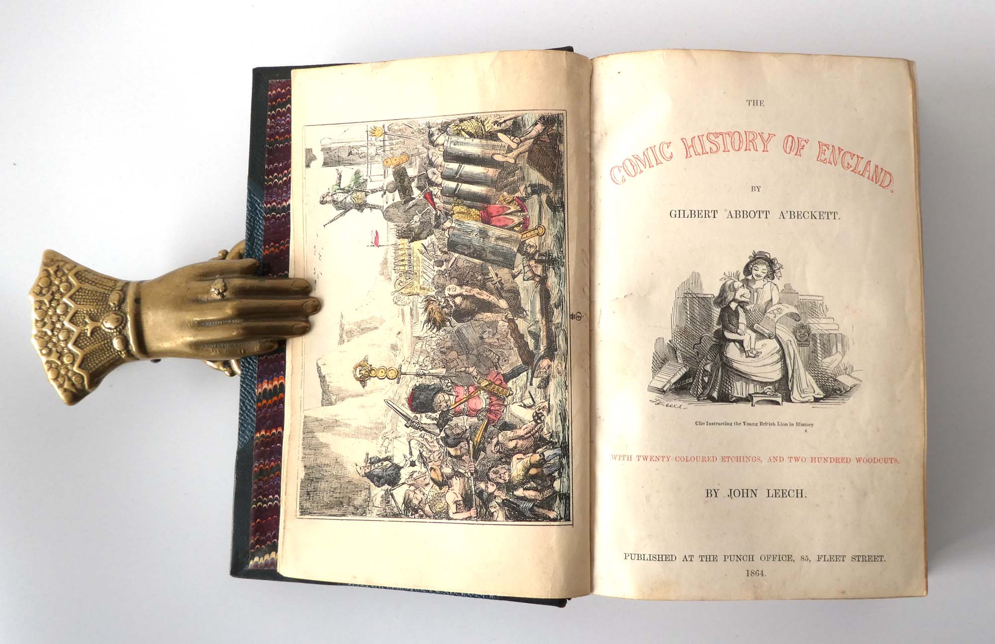 George Abbott A'Beckett : The Comic History of England, 1864. Two volumes in one.