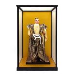 Three Japanese export figures modelled as a Geisha, a tea ceremony figure and a Samurai,