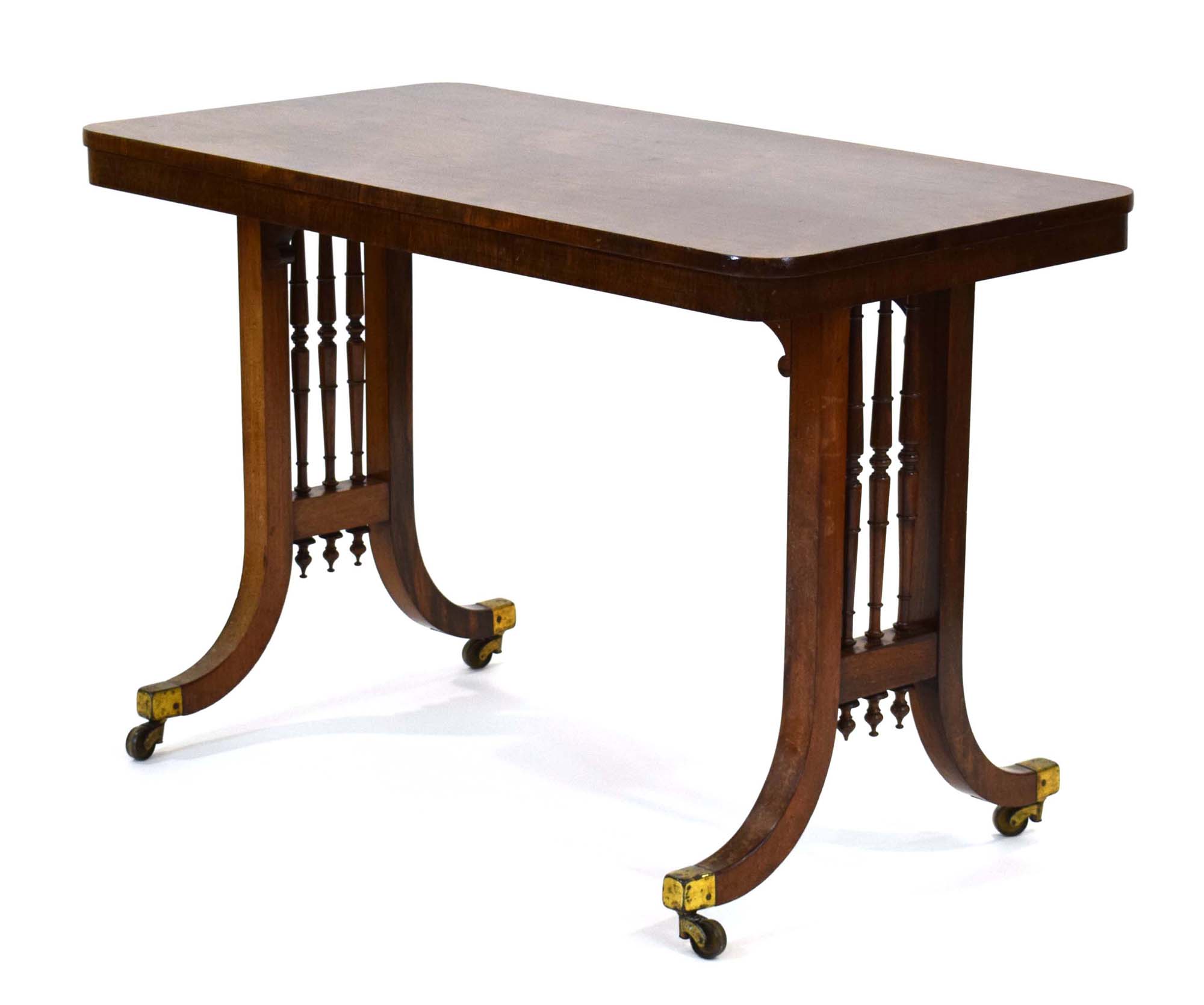 A late 19th/early 20th century rosewood side table,