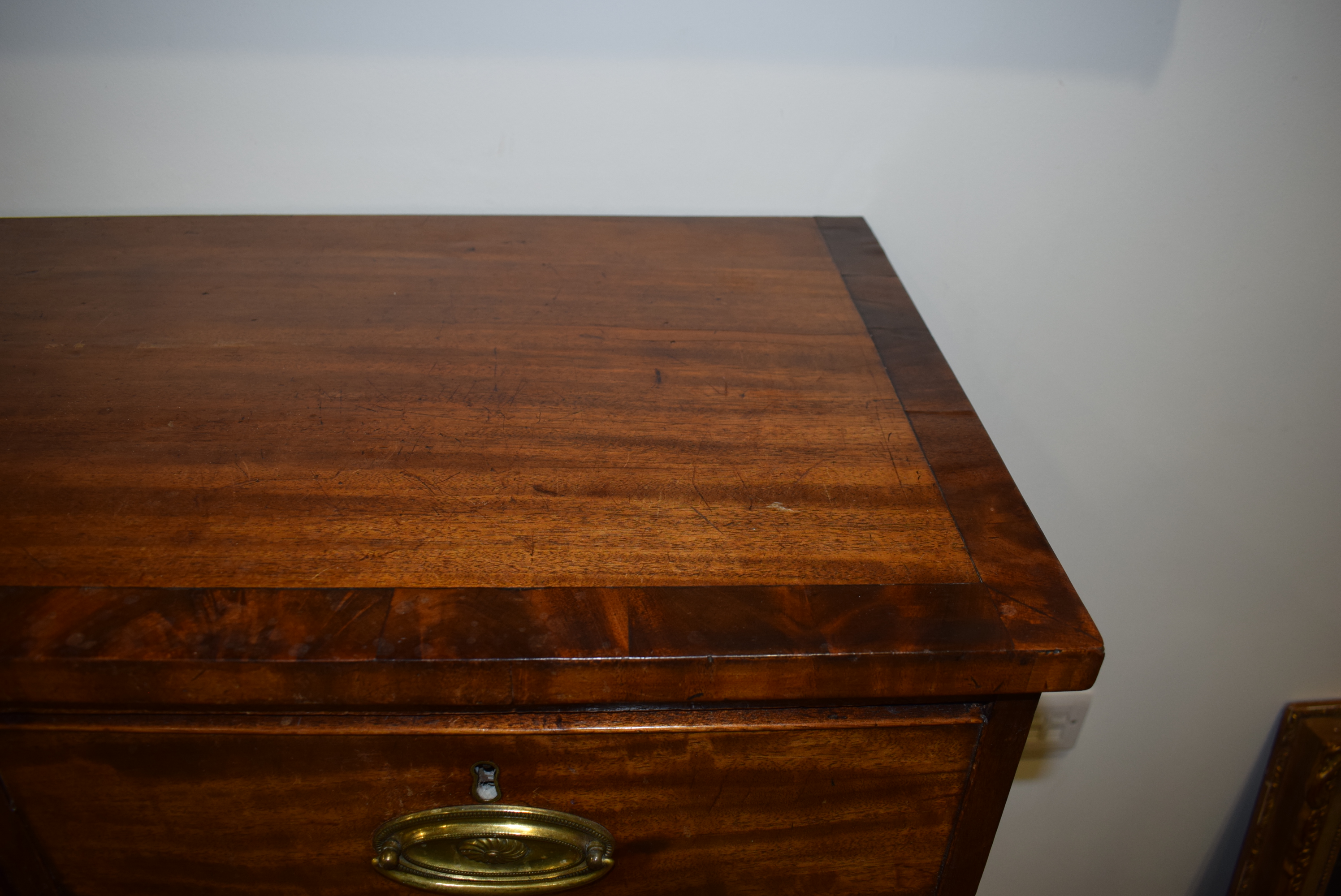 A 19th century mahogany and crossbanded chest-on-chest of low proportions, - Image 6 of 17