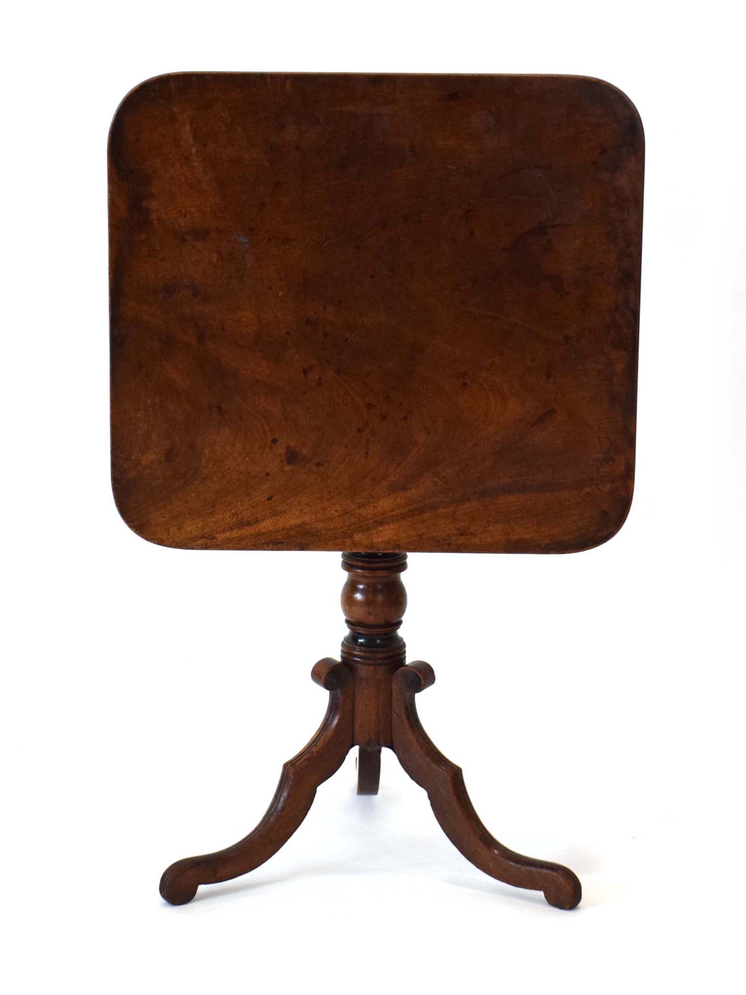 A William IV mahogany tilt-top occasional table,