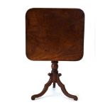 A William IV mahogany tilt-top occasional table,