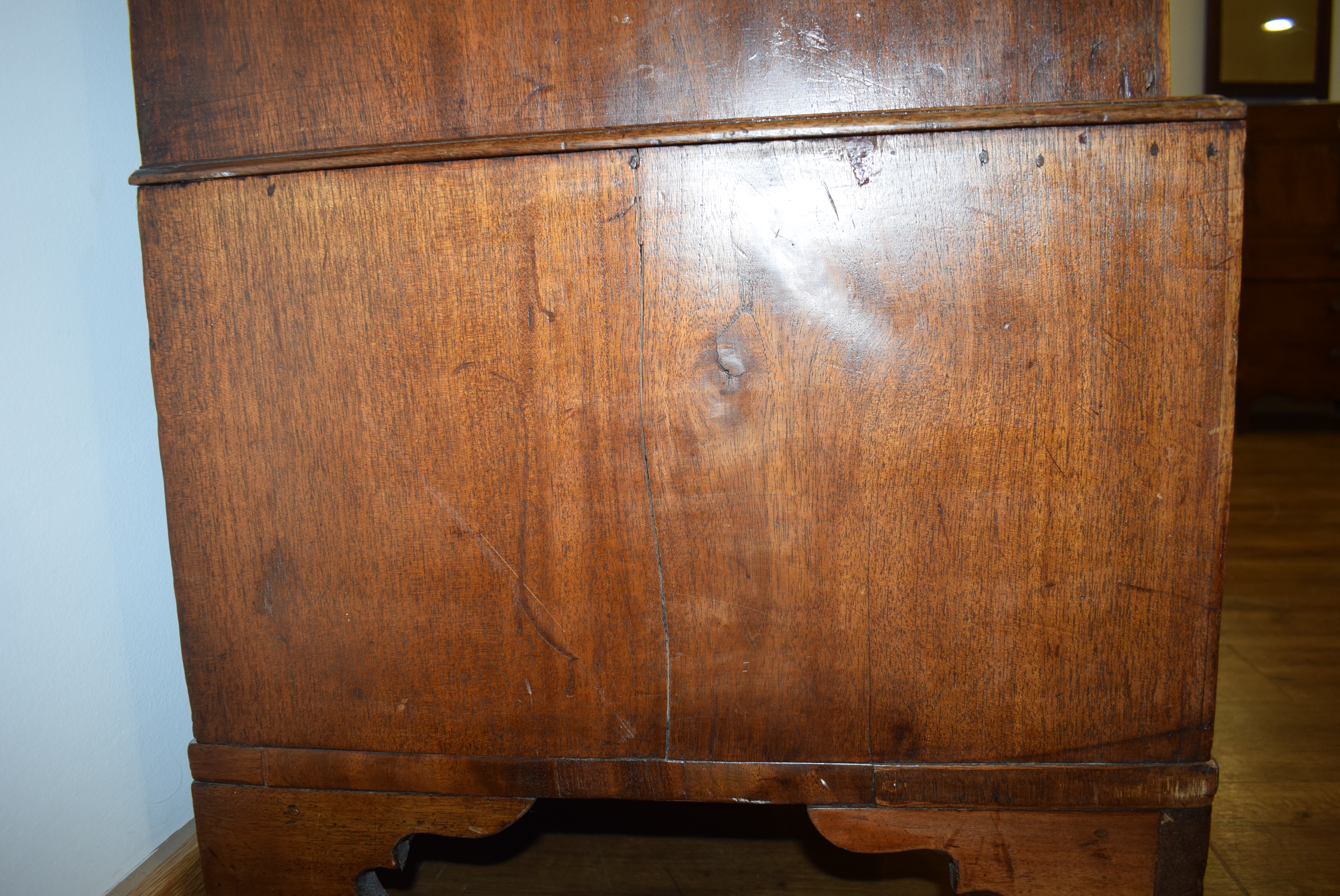 A 19th century mahogany and crossbanded chest-on-chest of low proportions, - Image 15 of 17