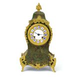 A 19th century French mantel clock, the movement stamped 'Payne & Co.