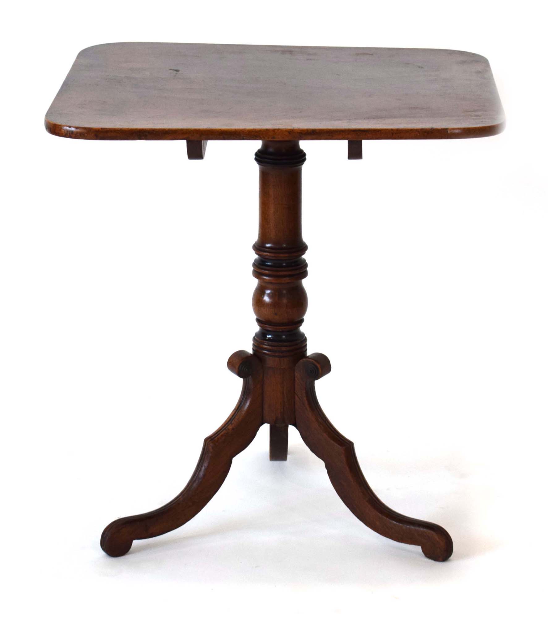 A William IV mahogany tilt-top occasional table, - Image 2 of 3