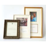 Royal Autographs and Memorabilia : Her Majesty Queen Elizabeth II and Prince Philip - mounted,