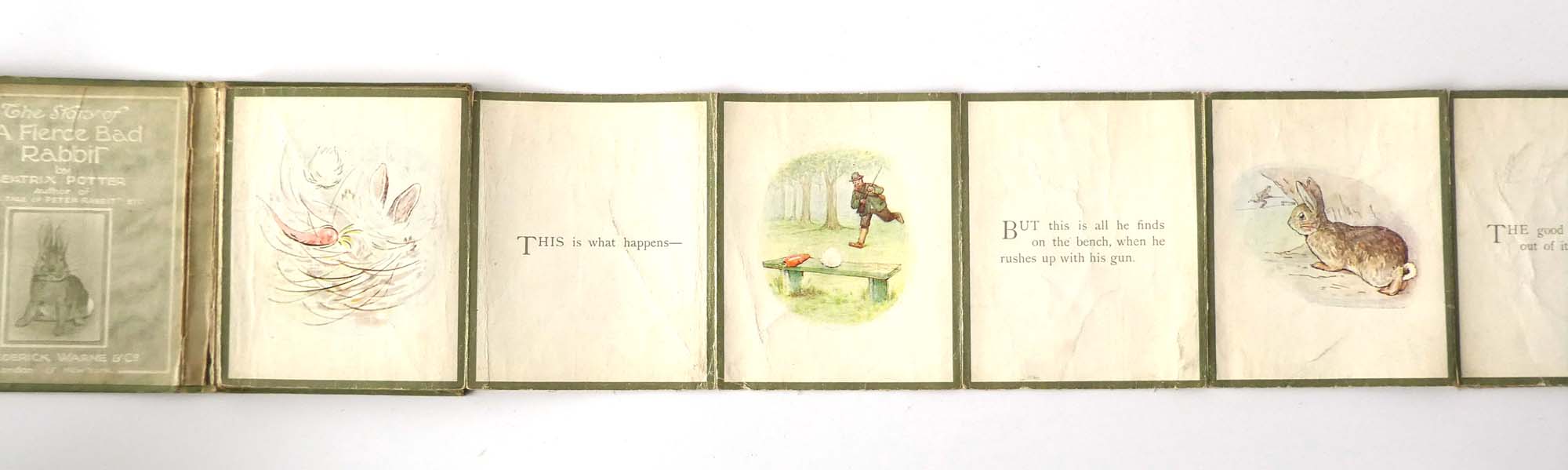 Beatrix Potter : The Story of A Fierce Bad Rabbit, 1906. 12mo Hb. Wallet style format. - Image 4 of 6