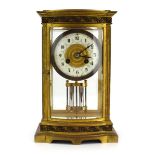 A late 19th century French mantel clock,