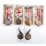 A group of four George V Special Constable medals together with two 1914 Metropolitan Special