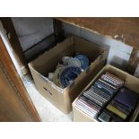 Crate of mixed Coronation themed ceramics