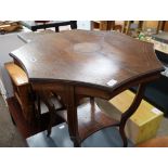 Edwardian inlaid centre table
