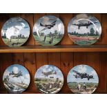 6 Royal Doulton collectors plates depicting military aircraft