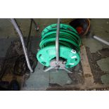 Large hose on reel