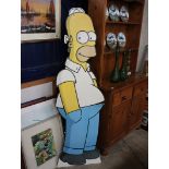Cardboard cutout of Homer Simpson